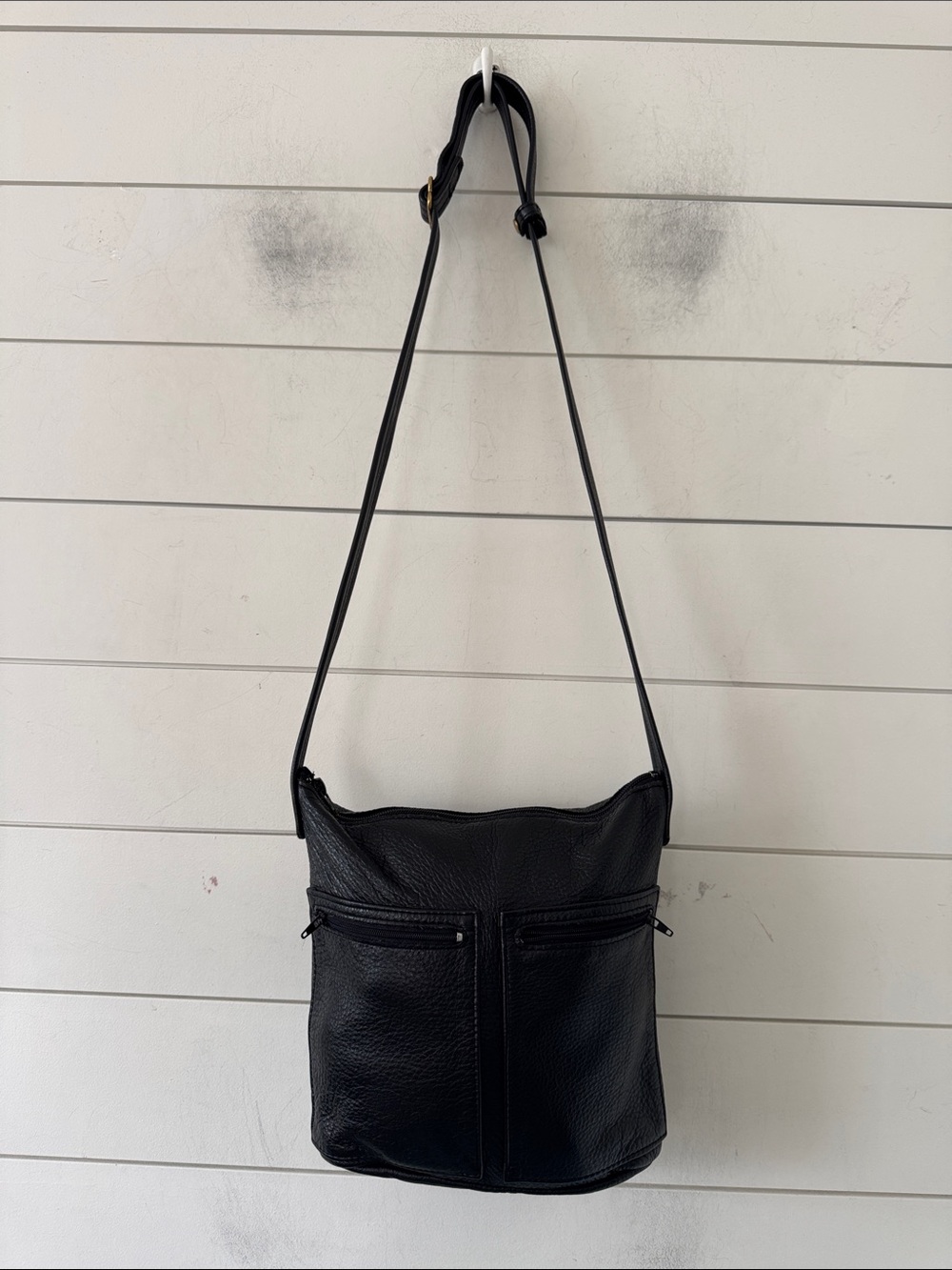Y2K Pebbled Leather purse Convertible shoulder to crossbody leather bag